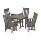 POLYWOOD Acadia 5-Piece Farmhouse Dining Set — Driftwood