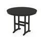 POLYWOOD 48" Round Farmhouse Counter Table — Black