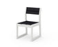 POLYWOOD EDGE Sling Dining Side Chair — Vintage White / Black Sling