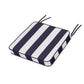 POLYWOOD Chinoiserie Side Chair Seat Cushion — Cabana Stripe Navy
