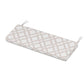 POLYWOOD Chinoiserie Bench Seat Cushion — Trellis Dune Burlap