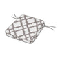 POLYWOOD Acadia Dining Arm Seat Cushion — Trellis Grey Mist
