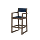 POLYWOOD EDGE Sling Bar Arm Chair — Kona / Navy Blue Sling