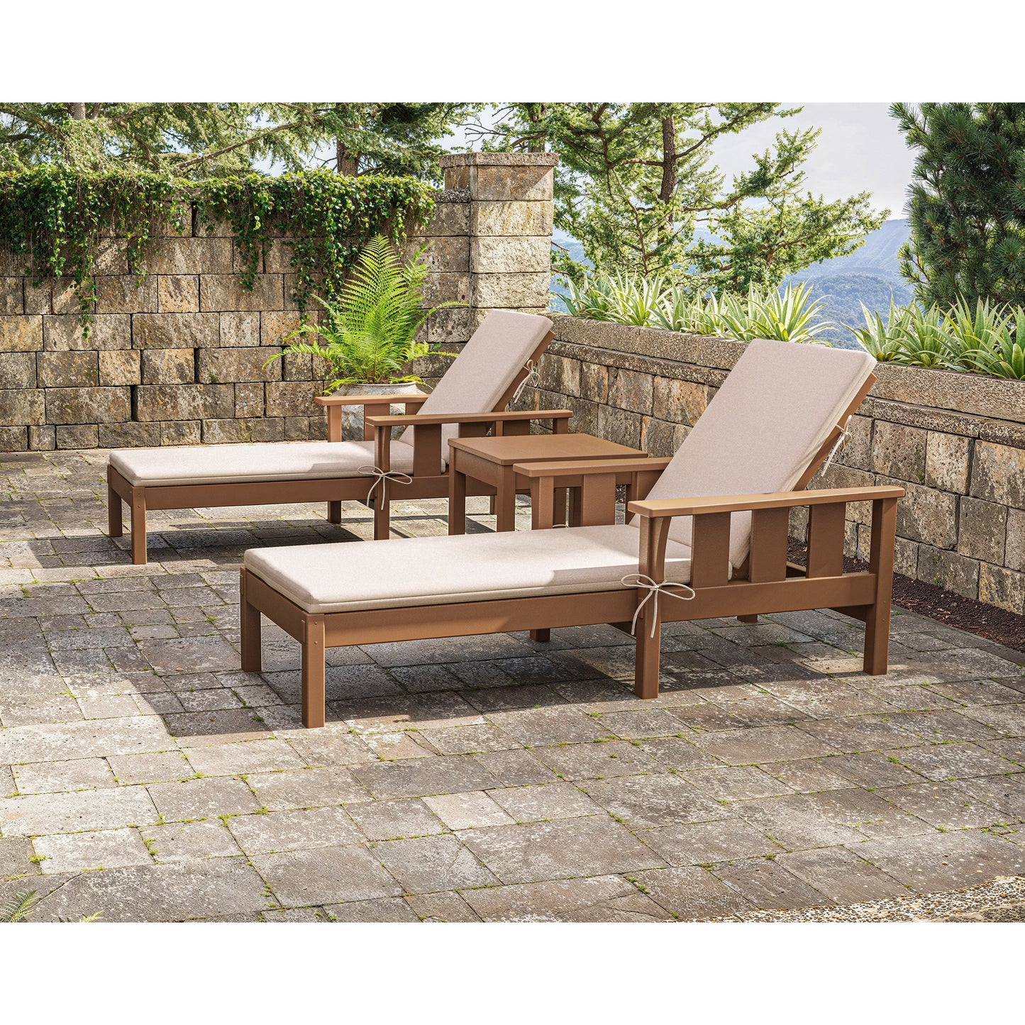 POLYWOOD Acadia 3-Piece Chaise Set