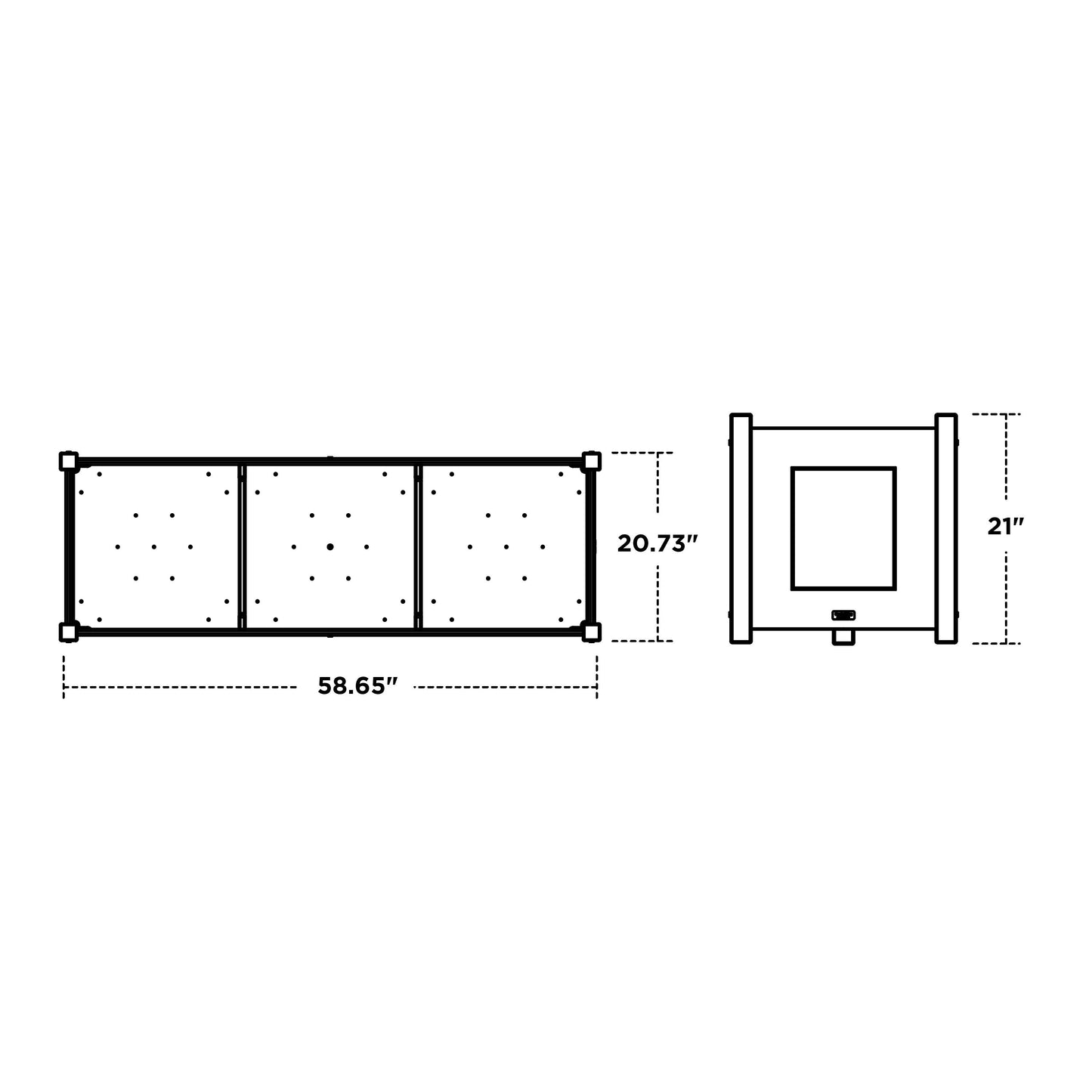 POLYWOOD Country Living Large Rectangle Triple Planter Box