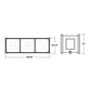 POLYWOOD Country Living Large Rectangle Triple Planter Box
