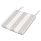 POLYWOOD Acadia Dining Side Seat Pad — Cabana Stripe Dune Burlap
