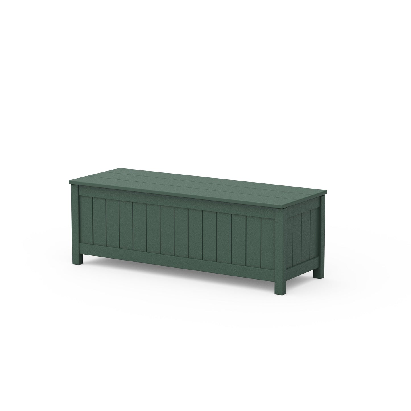 POLYWOOD Vineyard 48" Storage Bench — Green
