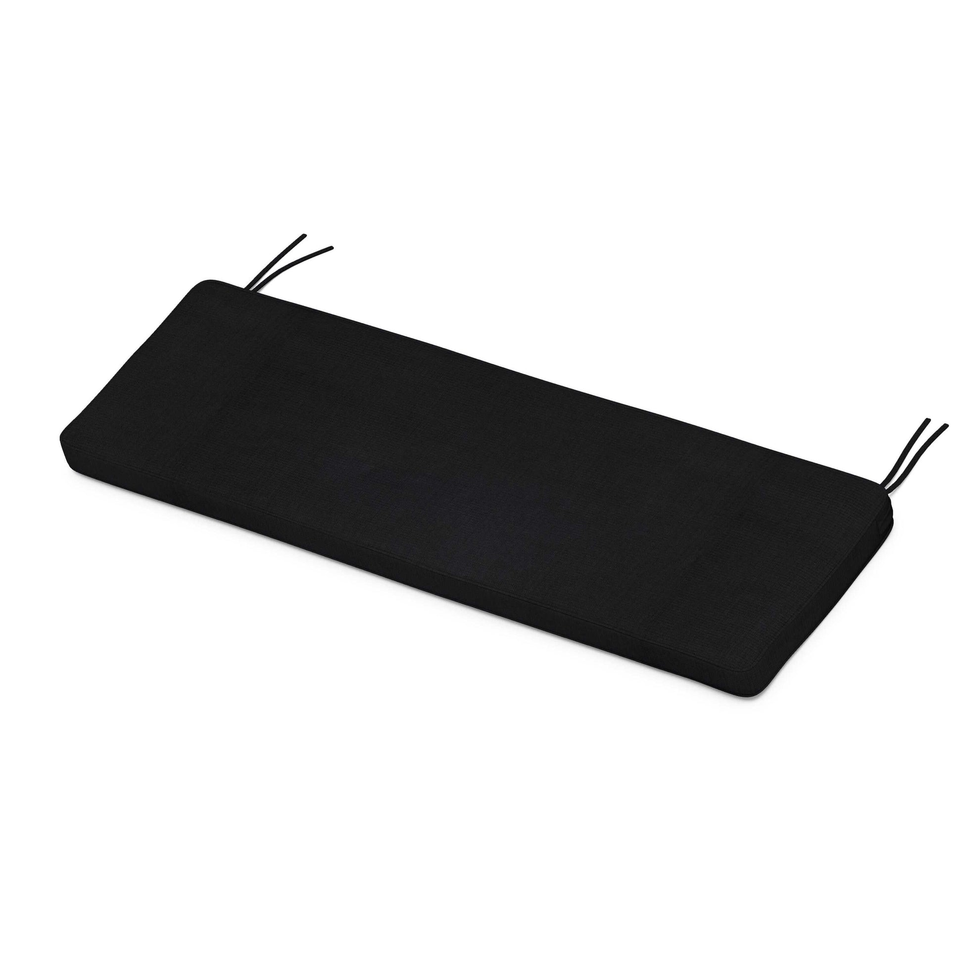 POLYWOOD Chinoiserie Bench Seat Cushion — Midnight Linen