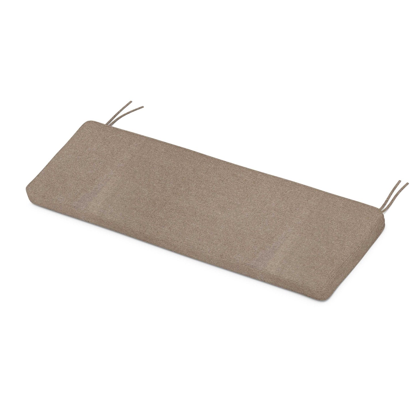 POLYWOOD Chinoiserie Bench Seat Cushion — Spiced Burlap