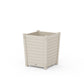 POLYWOOD Nautical Large Tapered Square Short Planter Box — Sand