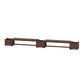 POLYWOOD 60" Vineyard Straight Double Planter Bench Set — Mahogany