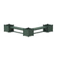 POLYWOOD 60" Vineyard L- Shaped Planter Bench Corner Set - Large — Green