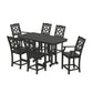 POLYWOOD Chinoiserie 7-Piece Counter Set — Black