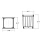 POLYWOOD Vineyard Large Tapered Square Short Planter Box