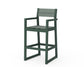 POLYWOOD EDGE Sling Bar Arm Chair — Green / Dupioni Sea Mist Sling