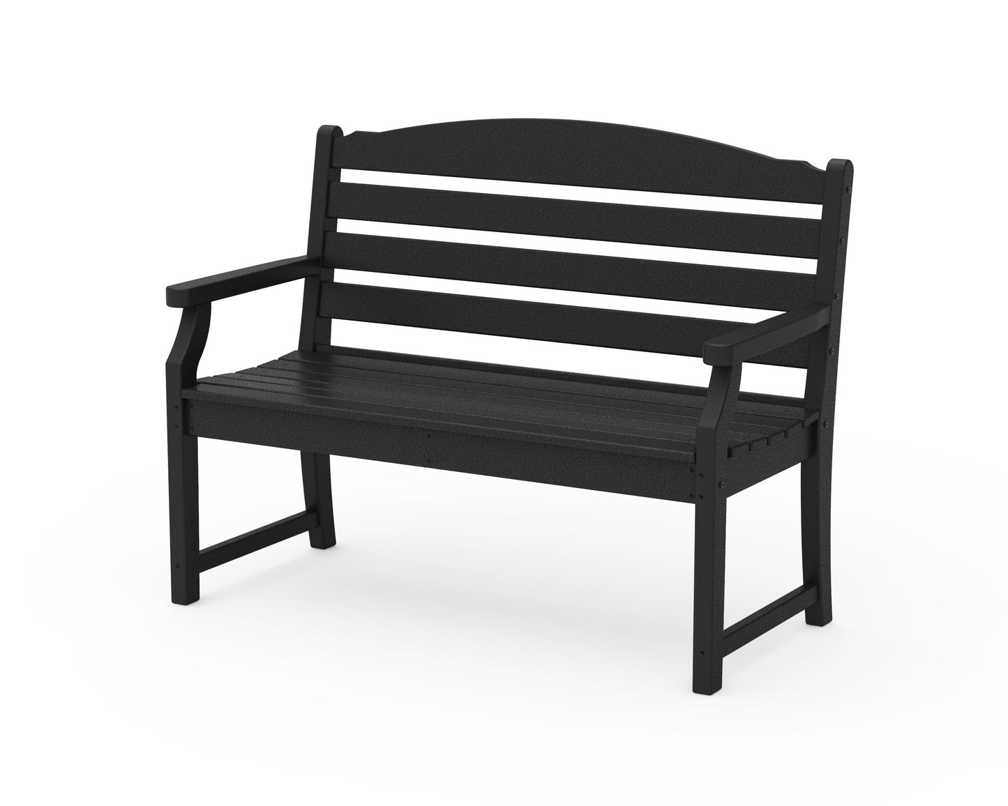 POLYWOOD Savannah 48" Bench — Black