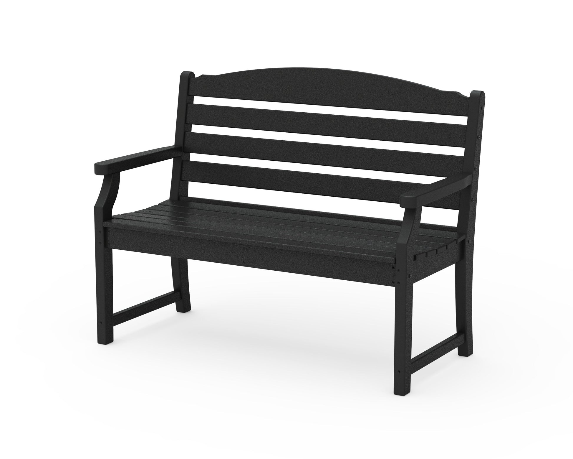 POLYWOOD Savannah 48" Bench — Black