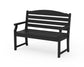 POLYWOOD Savannah 48" Bench — Black