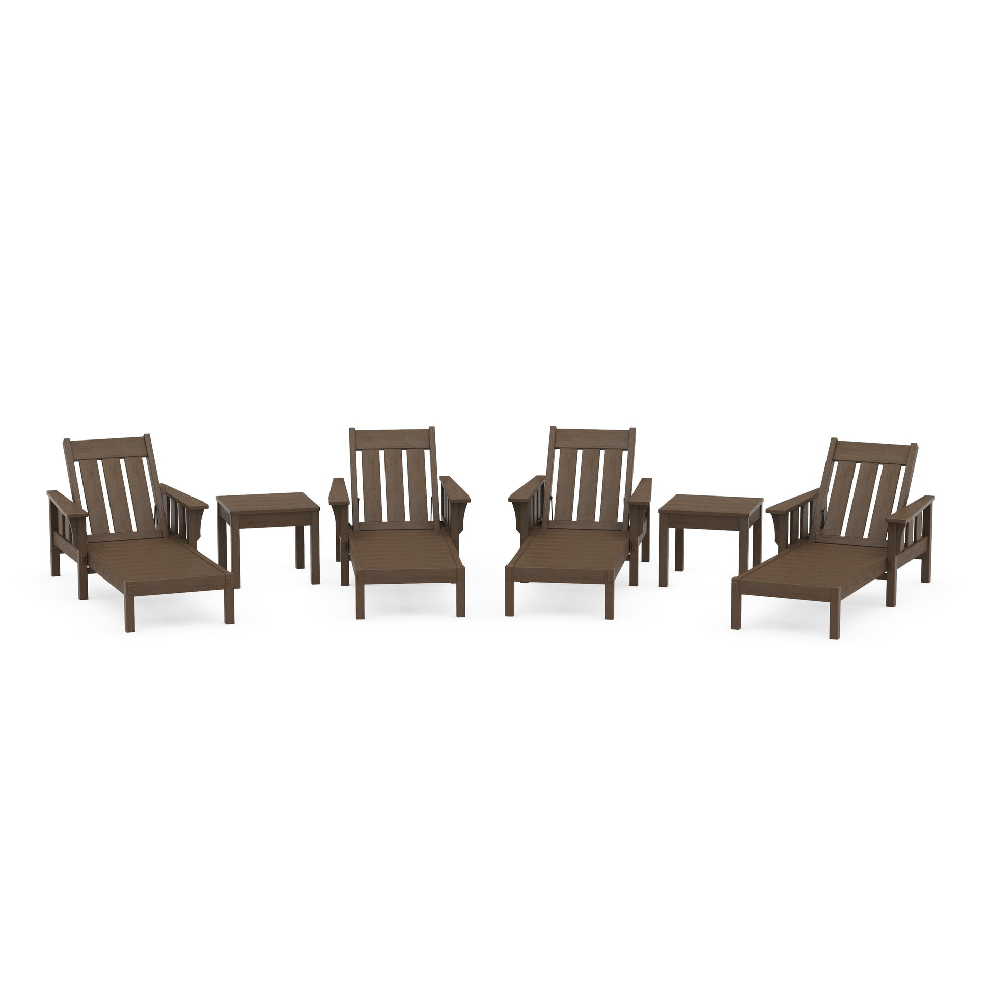 POLYWOOD Acadia 6-Piece Chaise Set — Kona