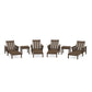 POLYWOOD Acadia 6-Piece Chaise Set — Kona