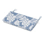 POLYWOOD Chinoiserie Bench Seat Cushion — Leaf Sky Blue