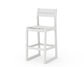 POLYWOOD EDGE Sling Bar Side Chair — White / White Sling