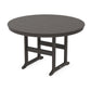 POLYWOOD 60" Round Farmhouse Counter Table — Vintage Coffee