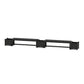 POLYWOOD 60" Country Living Straight Double Planter Bench Set — Black