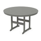 POLYWOOD 60" Round Farmhouse Counter Table — Slate Grey