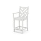 POLYWOOD Chippendale Counter Arm Chair — White