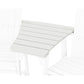 POLYWOOD 600 Series Angled Adirondack Dining Connecting Table — Vintage White