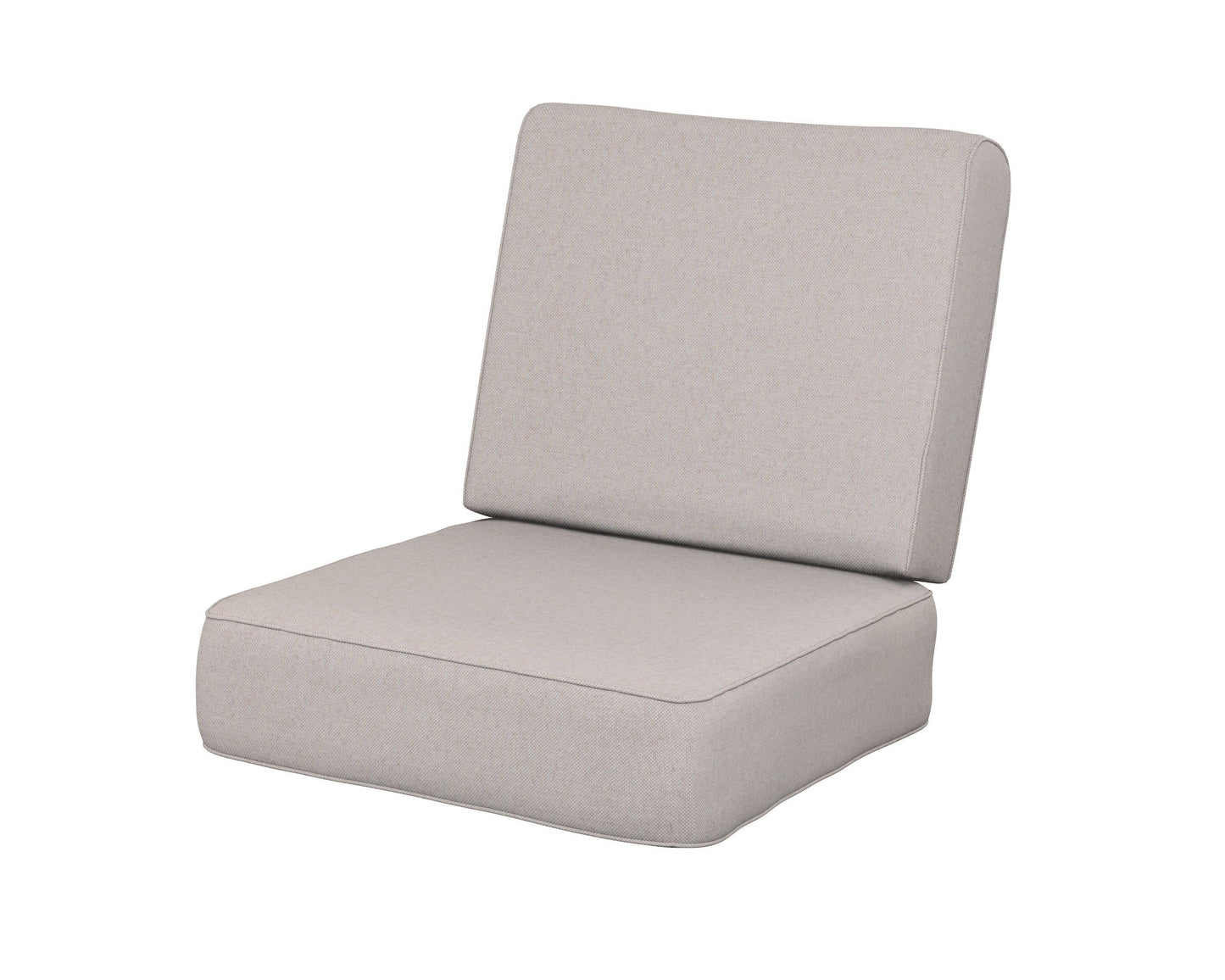 POLYWOOD Ateeva Harbour Seat and Back Cushion — Dune Burlap