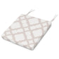 POLYWOOD Acadia Dining Side Seat Pad — Trellis Dune Burlap
