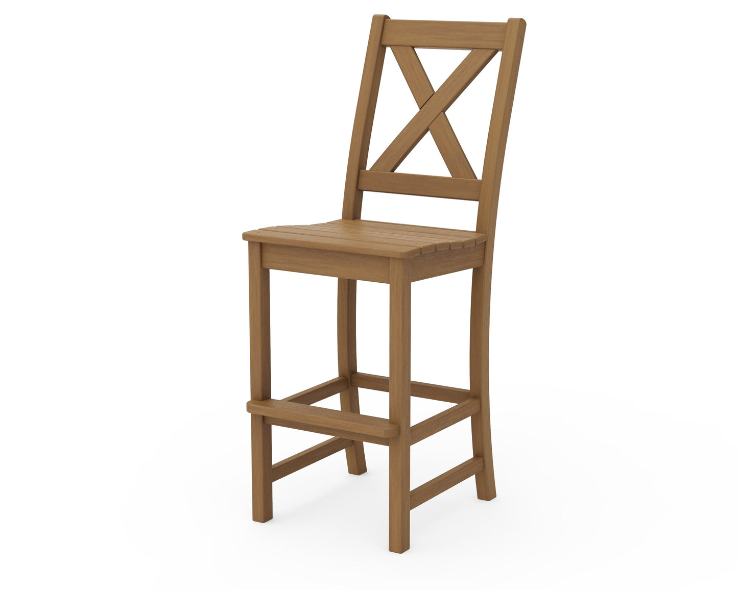 POLYWOOD Braxton Bar Side Chair — Natural
