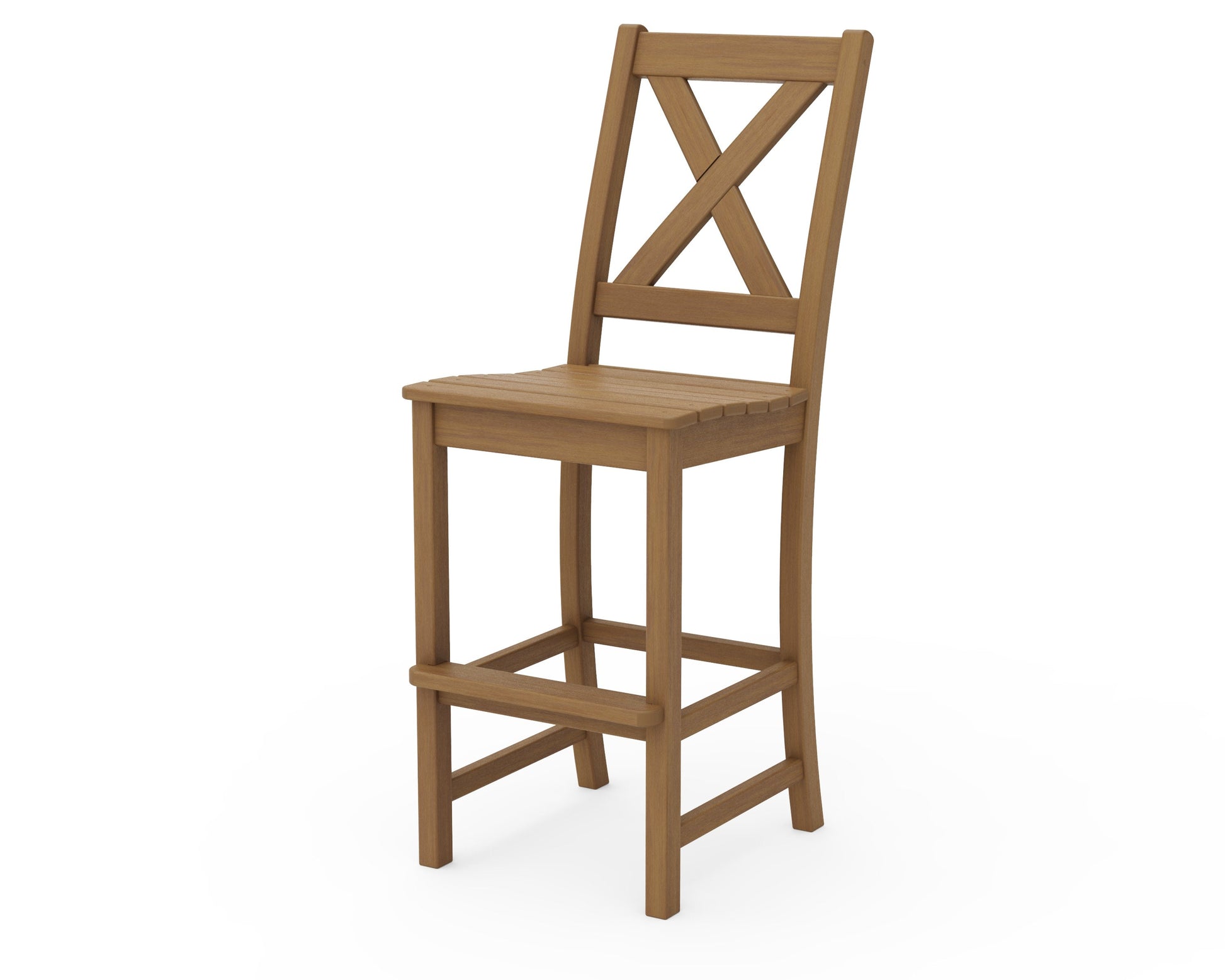 POLYWOOD Braxton Bar Side Chair — Natural