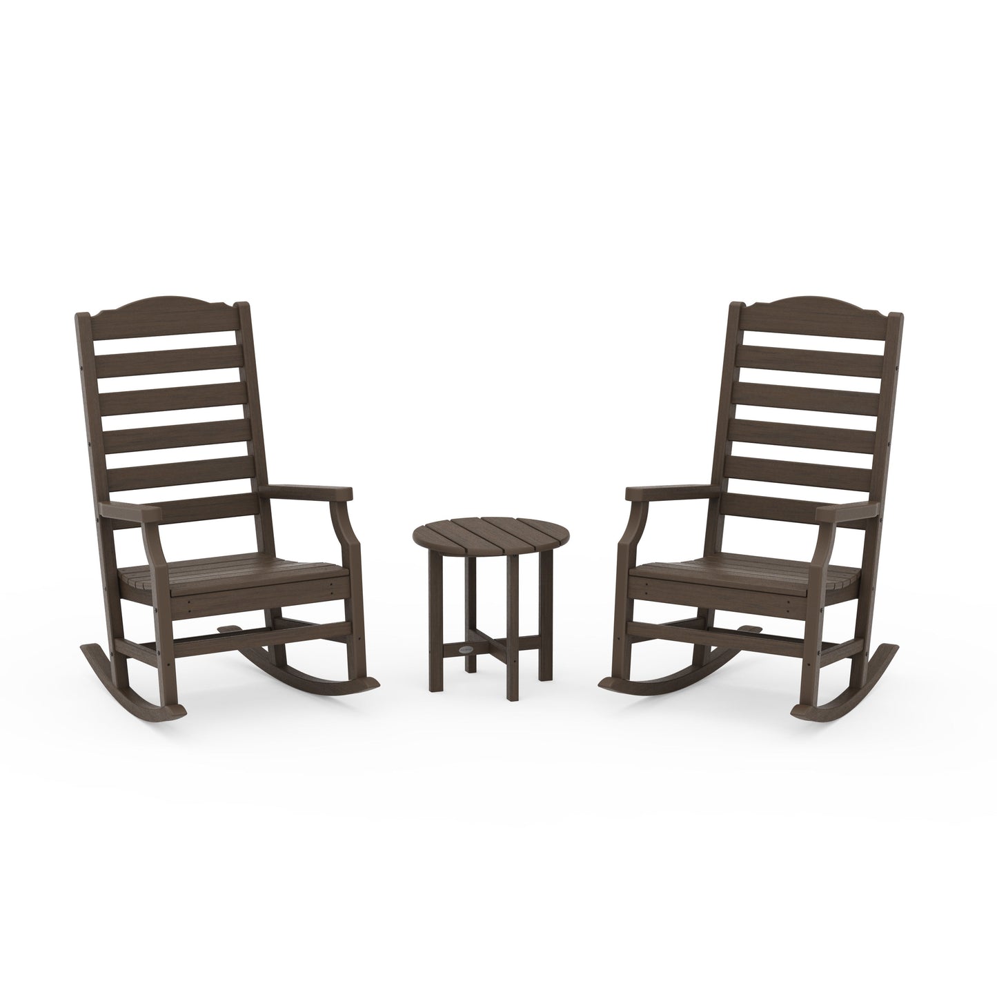 POLYWOOD Savannah 3-Piece Rocking Chair Set — Kona