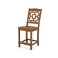 POLYWOOD Chinoiserie Counter Side Chair — Teak