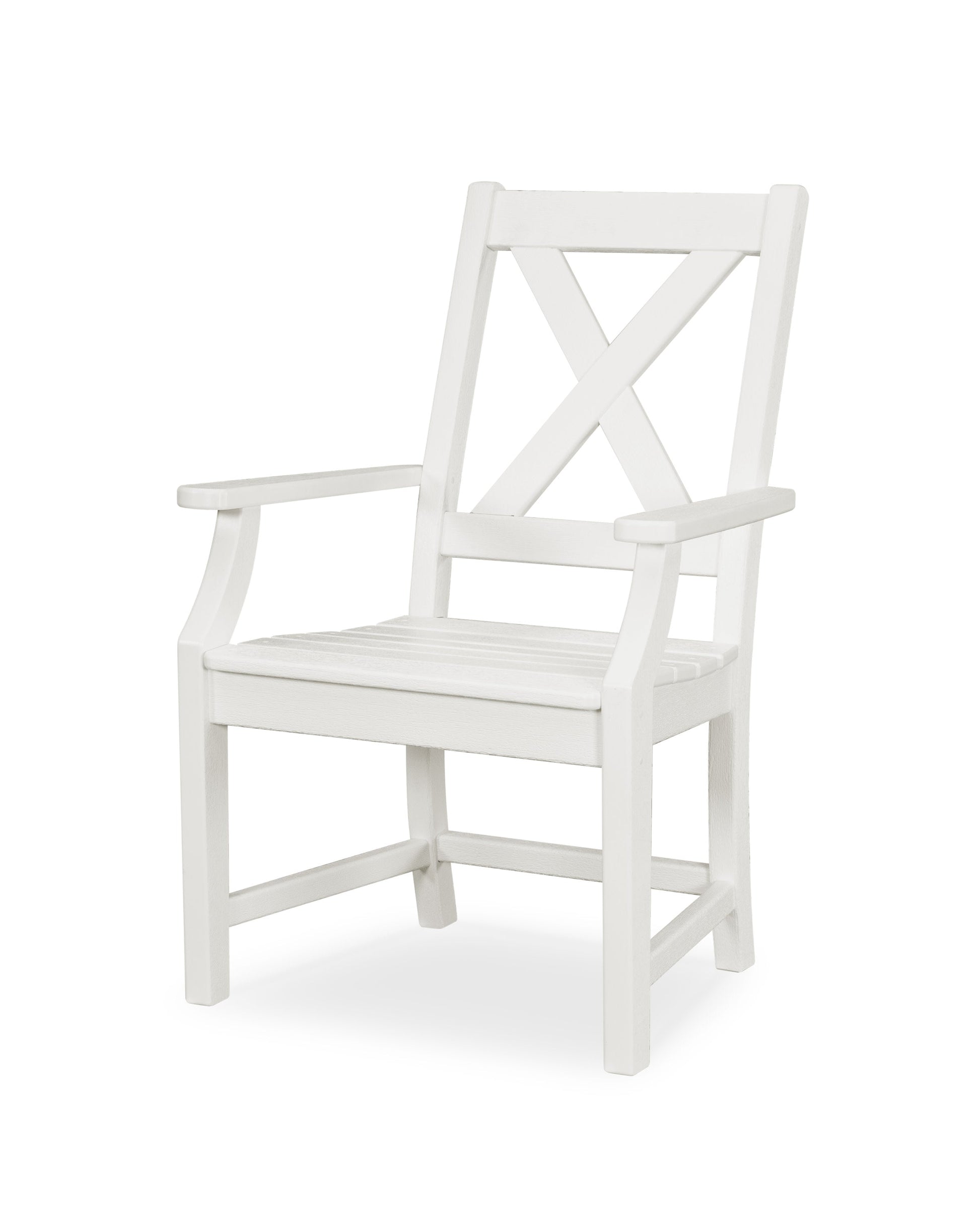 POLYWOOD Braxton Dining Arm Chair — Vintage White