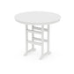POLYWOOD 48" Round Farmhouse Bar Table — Vintage White