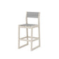 POLYWOOD EDGE Sling Bar Side Chair — Sand / Metallic Sling