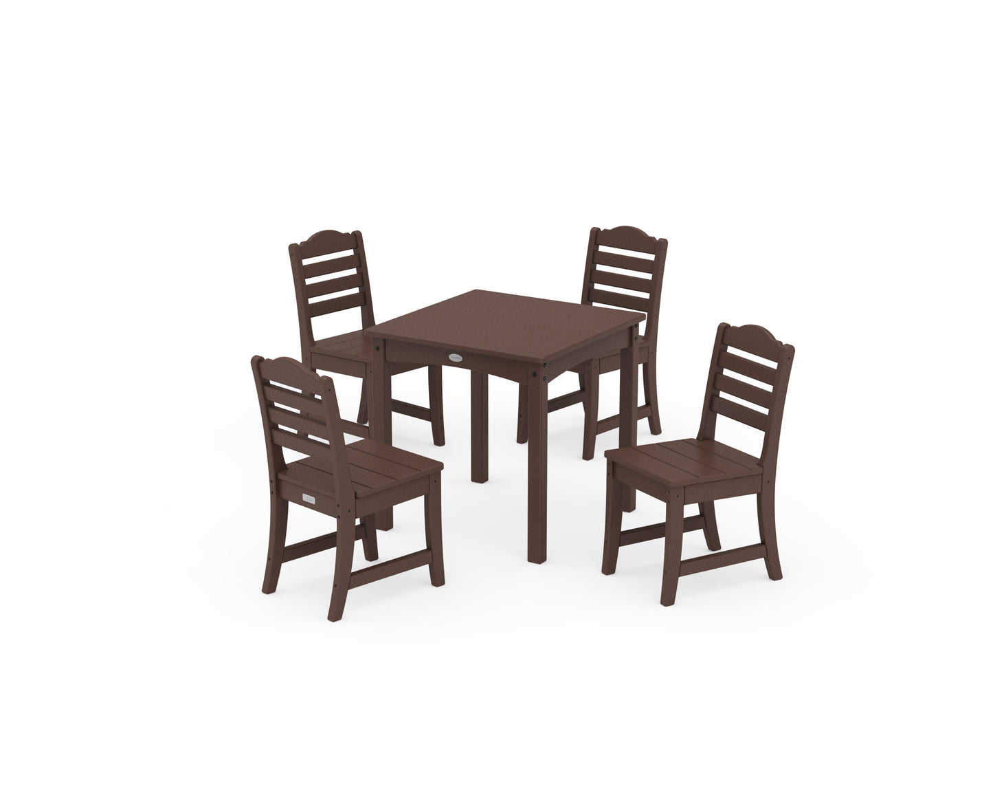POLYWOOD Savannah Kids 5-Piece Dining Set — Mahogany