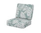 POLYWOOD Ateeva Harbour Seat and Back Cushion — Leaf Glacier Spa