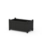 POLYWOOD Vineyard Rectangle Double Planter Box — Black