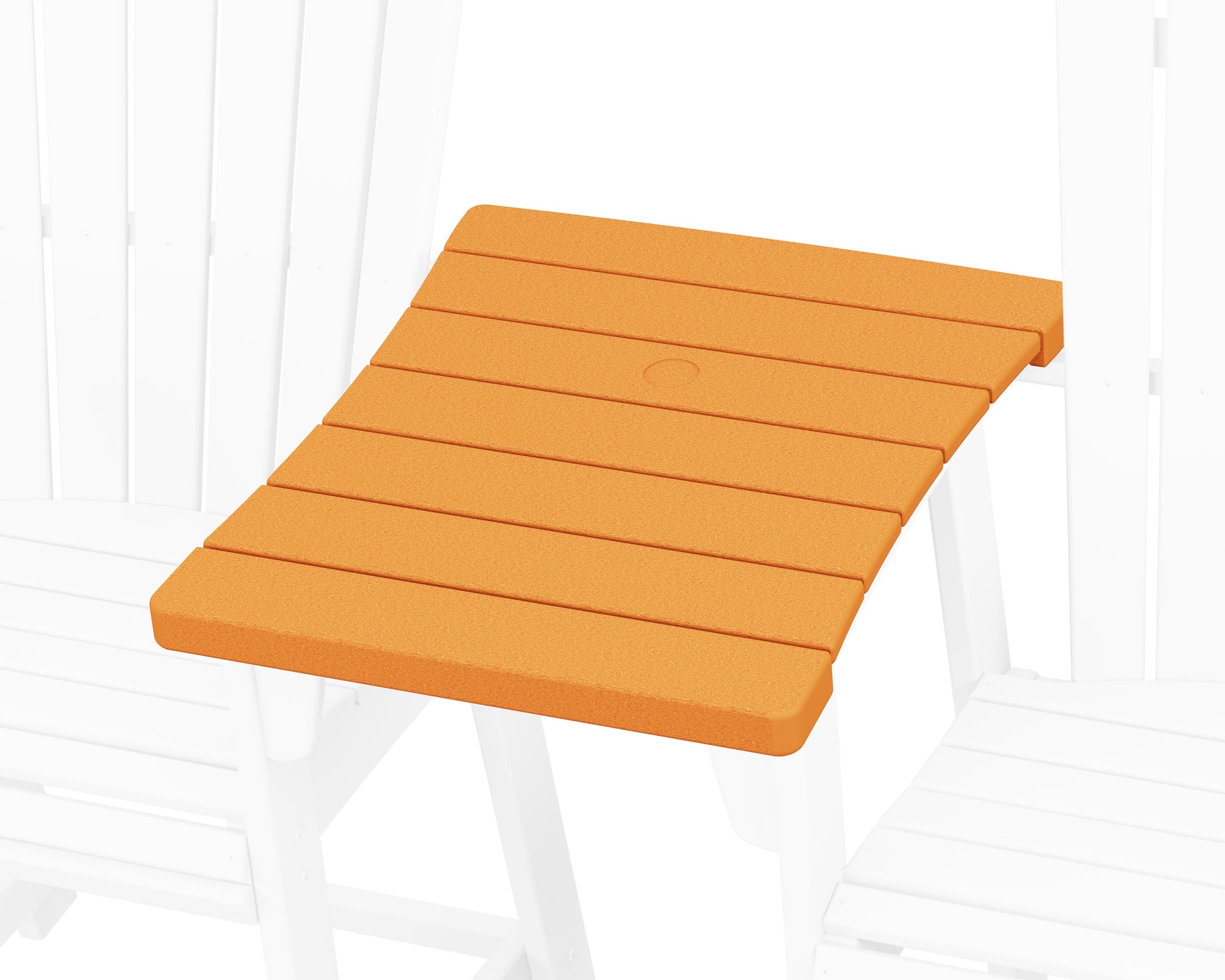 POLYWOOD 600 Series Straight Adirondack Dining Connecting Table — Tangerine