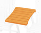 POLYWOOD 600 Series Straight Adirondack Dining Connecting Table — Tangerine