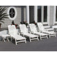 POLYWOOD  Nautical Chaise with Arm  FREE SHIPPING