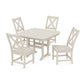 POLYWOOD Braxton Side Chair 5-Piece Dining Set with Trestle Legs — Sand