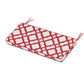 POLYWOOD Chinoiserie Bench Seat Cushion — Trellis Crimson