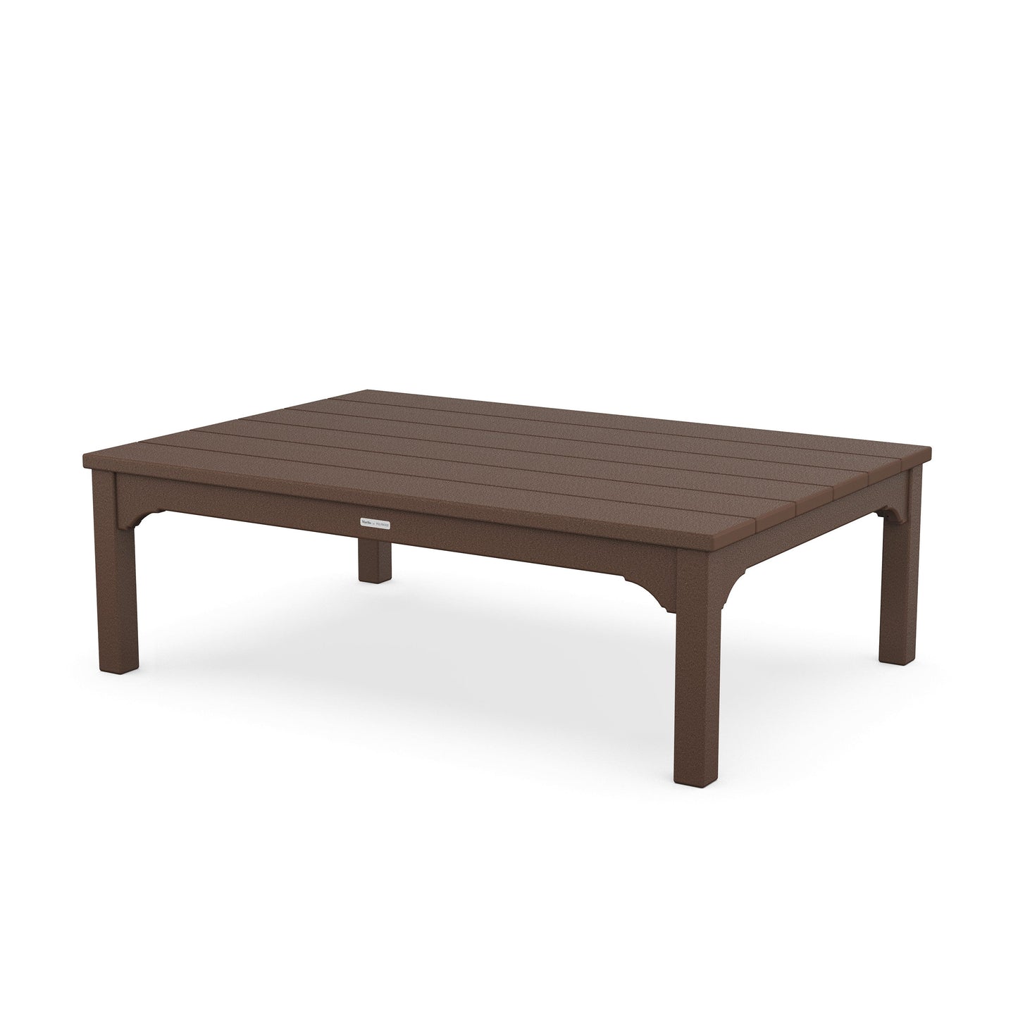POLYWOOD Chinoiserie Coffee Table — Mahogany